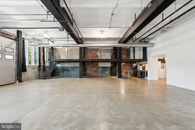garage featuring baseboards