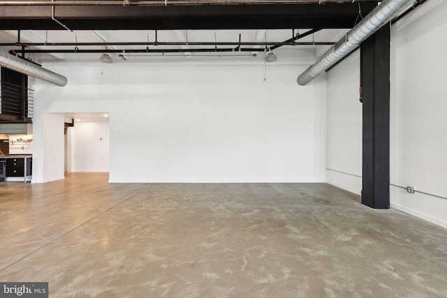 interior space with baseboards