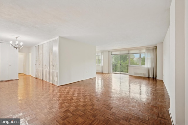 20 Conshohocken State Rd Unit 504A, Bala Cynwyd, PA 19004 - spare room with a chandelier and baseboards
