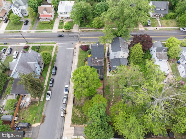 aerial perspective of suburban area