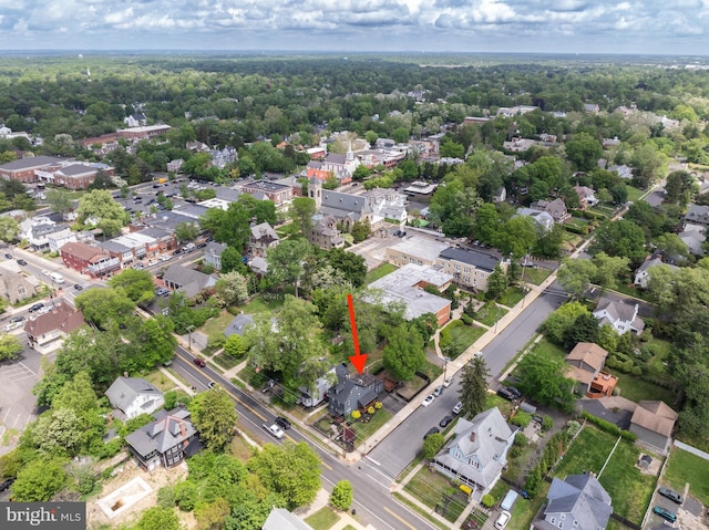 aerial view of residential area