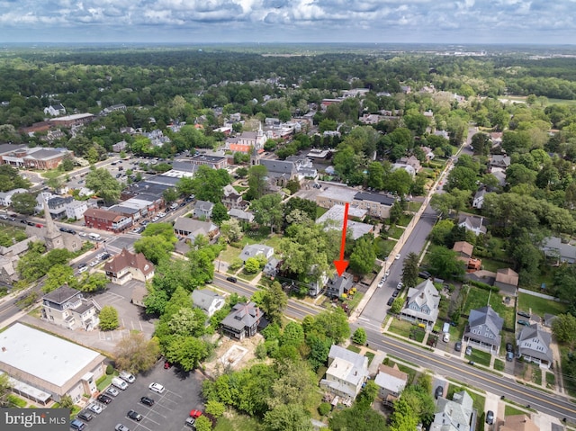 aerial perspective of suburban area