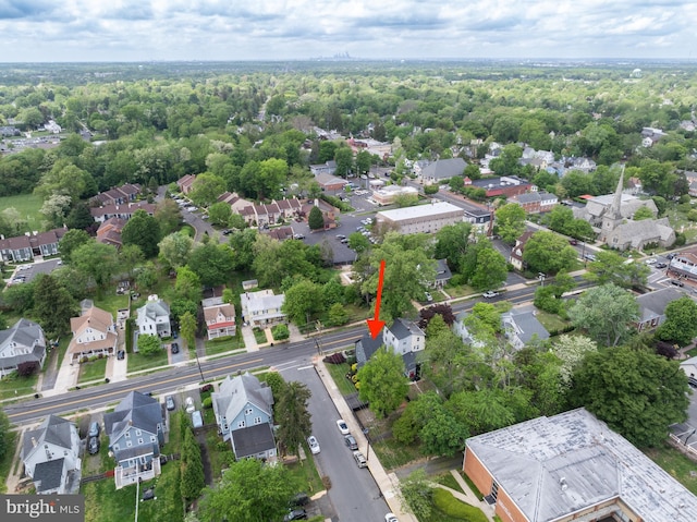 aerial perspective of suburban area