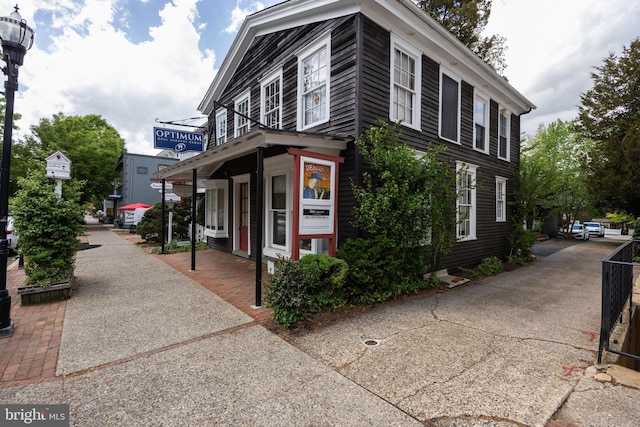 view of side of home