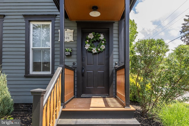 view of entrance to property