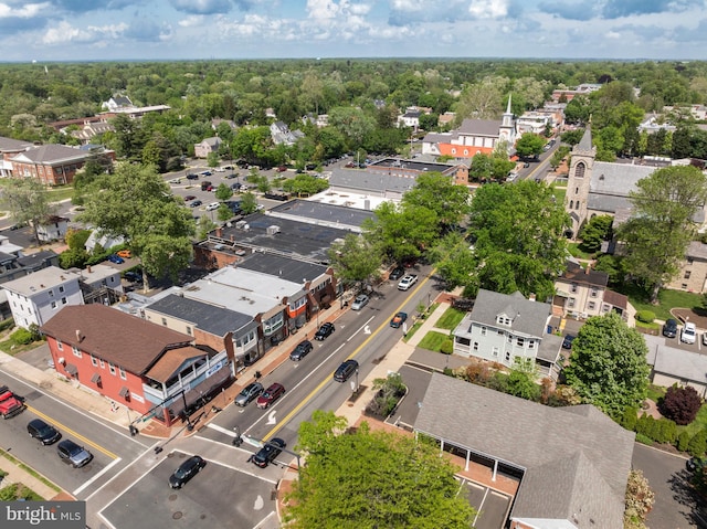 aerial view of residential area