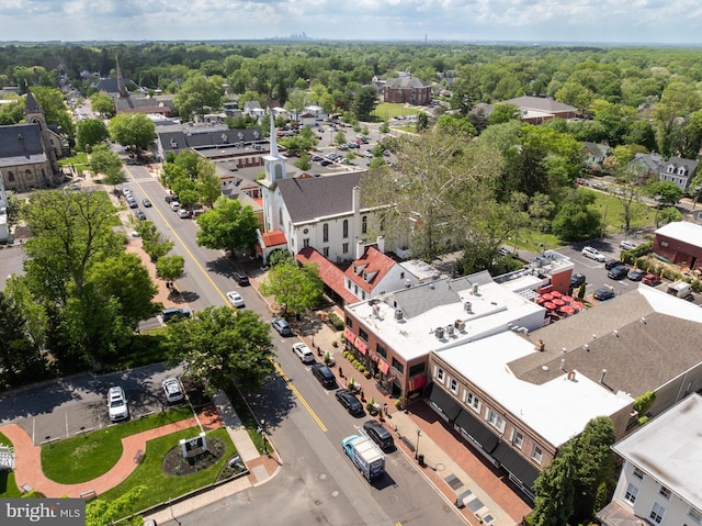 aerial view of residential area