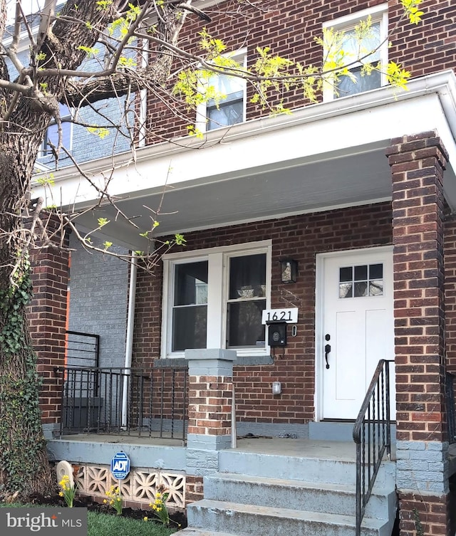 1621 Lyman Pl NE, Washington, DC 20002 - view of exterior entry with brick siding and a porch