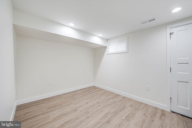 1621 Lyman Pl NE, Washington, DC 20002 - finished basement with wood finished floors, baseboards, and recessed lighting