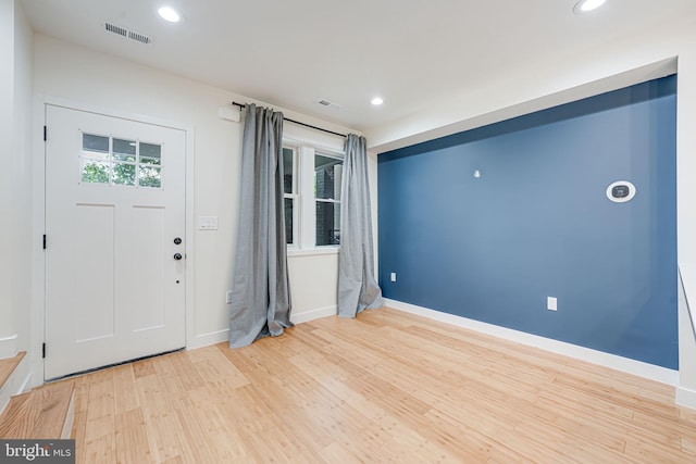 1621 Lyman Pl NE, Washington, DC 20002 - foyer with wood finished floors, recessed lighting, and baseboards