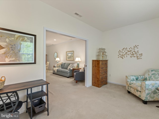 30413 Cedar Neck Rd Unit 304, Ocean View, DE 19970 - living area with light colored carpet and baseboards