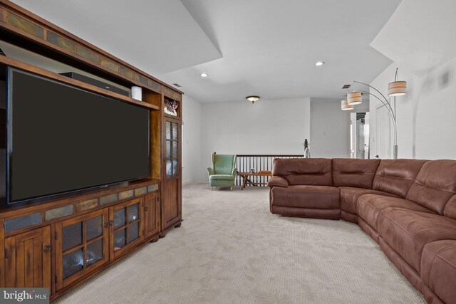 323 Palton Rd, Bensalem, PA 19020 - living area with light colored carpet and recessed lighting