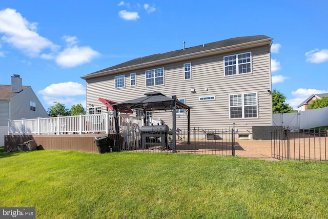 323 Palton Rd, Bensalem, PA 19020 - back of house featuring a gazebo and a patio