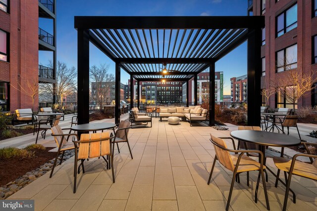 7175 12th St NW Unit 506, Washington, DC 20011 - view of patio / terrace with an outdoor living space