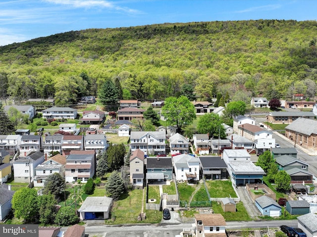 24 W Garibaldi Ave, Nesquehoning, PA 18240 - drone / aerial view with a residential view and a wooded view