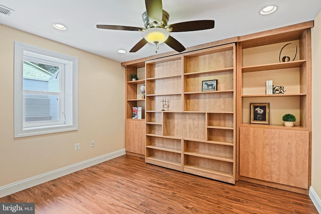 1716 Saddle Ridge Ct, Vienna, VA 22182 - unfurnished bedroom featuring baseboards, wood finished floors, and recessed lighting