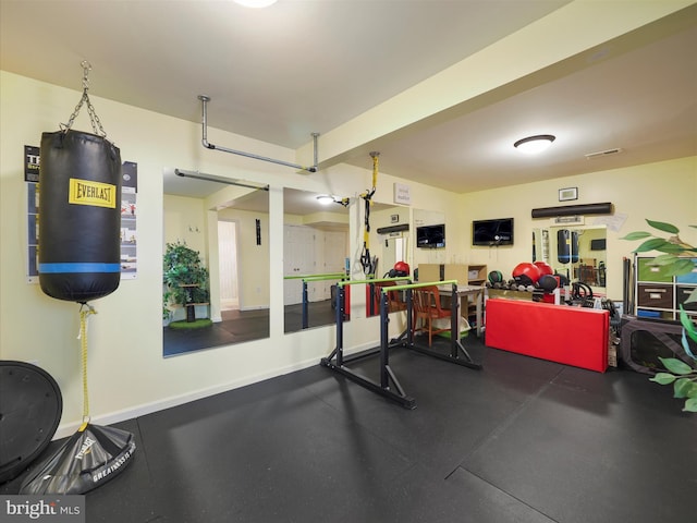 1161 Steed St, Ranson, WV 25438 - workout room with baseboards