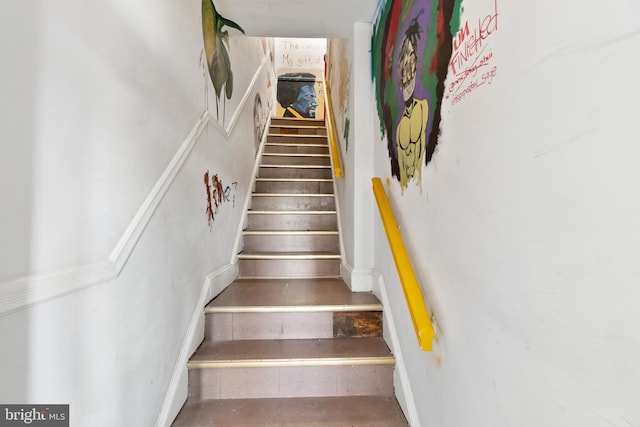 view of staircase