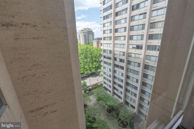 view of property with a city view