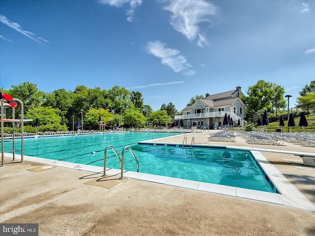6341 Knollwood Dr, Frederick, MD 21701 - community pool featuring a patio