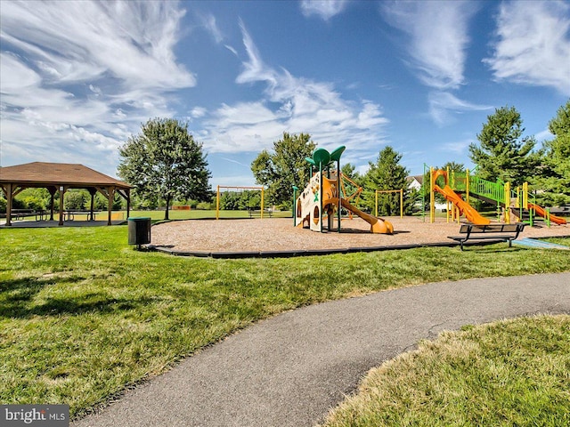 6341 Knollwood Dr, Frederick, MD 21701 - communal playground featuring a yard and a gazebo