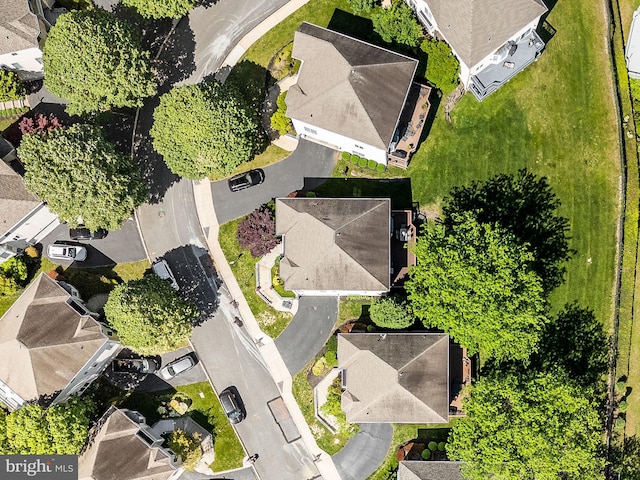 aerial perspective of suburban area