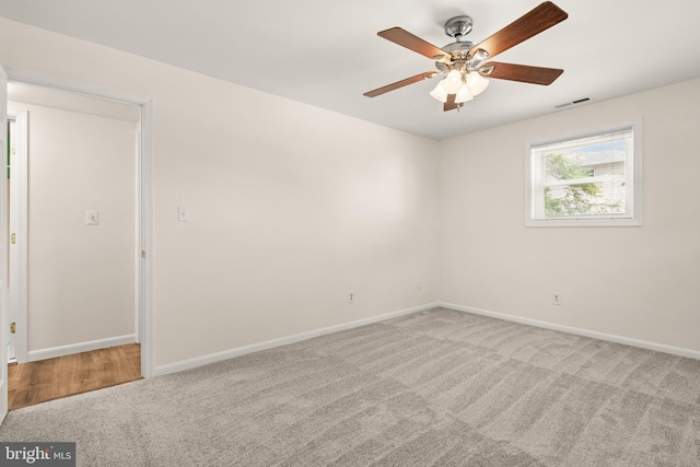 15 Warren Lodge Ct Unit 1D, Cockeysville, MD 21030 - carpeted empty room featuring baseboards and ceiling fan