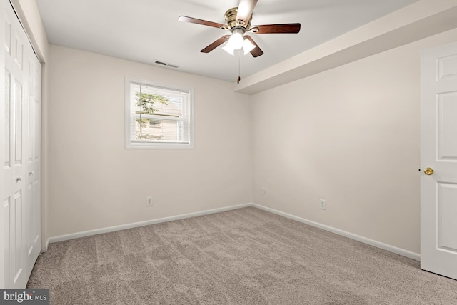 15 Warren Lodge Ct Unit 1D, Cockeysville, MD 21030 - unfurnished bedroom featuring a closet, carpet floors, and a ceiling fan
