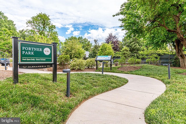 521 N Washington St Unit 201, Alexandria, VA 22314 - view of home's community featuring a lawn
