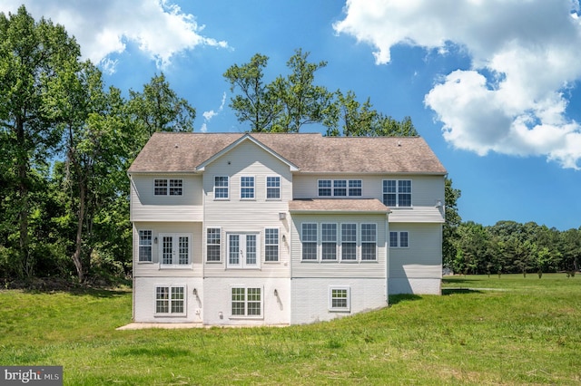 9129 Pebble Beach Ln, King George, VA 22485 - back of property featuring a lawn