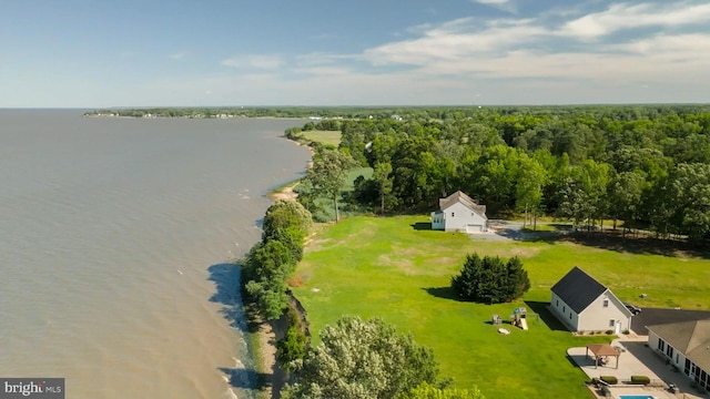 9129 Pebble Beach Ln, King George, VA 22485 - aerial view of a large body of water and a forest