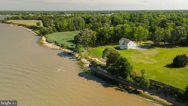 9129 Pebble Beach Ln, King George, VA 22485 - bird's eye view of a nearby body of water and a heavily wooded area