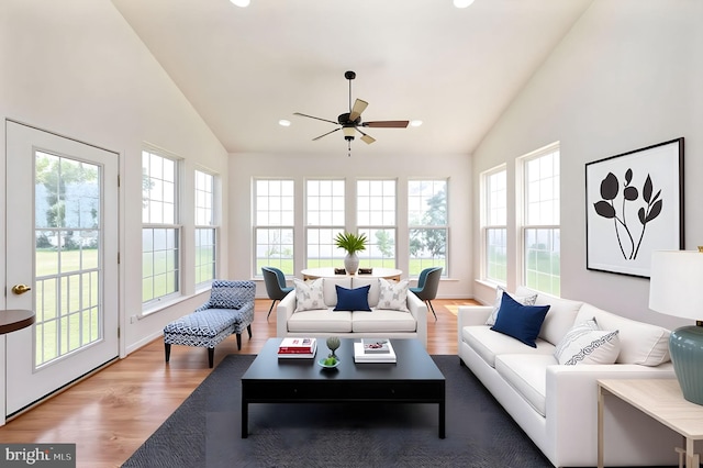 9129 Pebble Beach Ln, King George, VA 22485 - sunroom featuring lofted ceiling and healthy amount of natural light