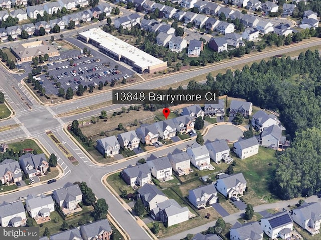 aerial view featuring a residential view