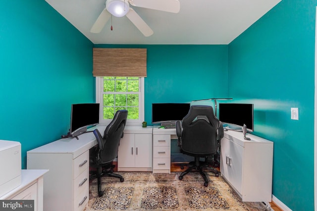 4401 Aragon Pl, Alexandria, VA 22309 - office space featuring a ceiling fan