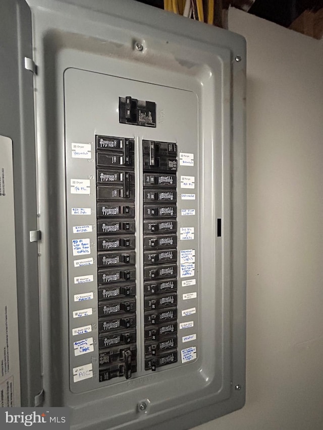 utility room with electric panel