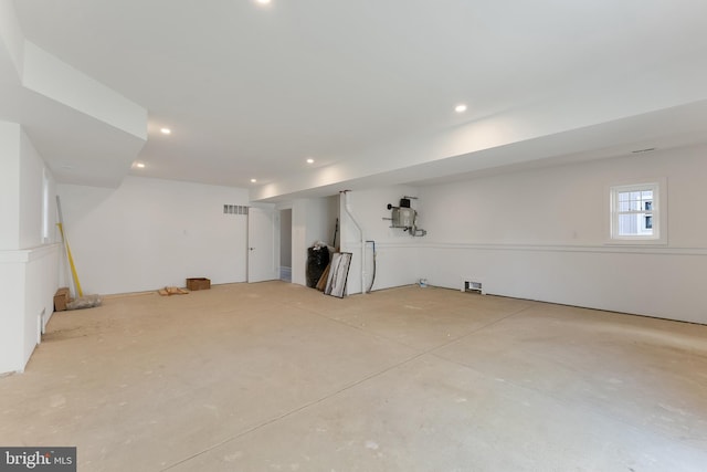 135 Walnut Ave, North Wildwood, NJ 08260 - basement with recessed lighting and visible vents