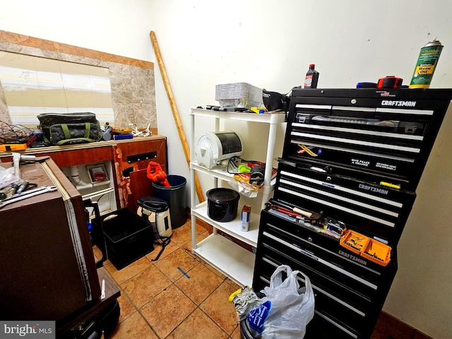 view of storage room