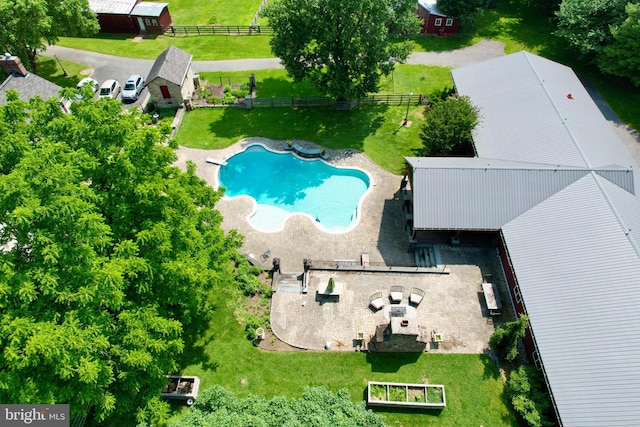 3401 Old Level Rd, Havre De Grace, MD 21078 - drone / aerial view of a pool area
