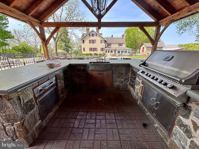 3401 Old Level Rd, Havre De Grace, MD 21078 - view of patio featuring area for grilling and a sink