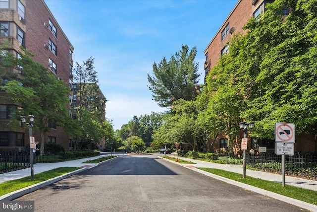 80 W Baltimore Ave Unit C507, Lansdowne, PA 19050 - view of asphalt road with sidewalks, street lighting, and curbs