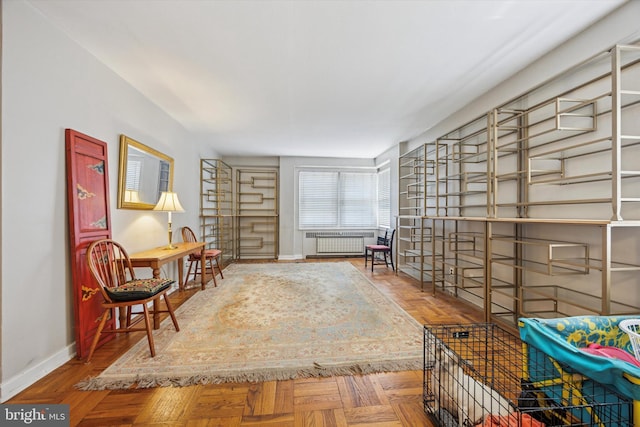 80 W Baltimore Ave Unit C507, Lansdowne, PA 19050 - sitting room with baseboards and radiator heating unit
