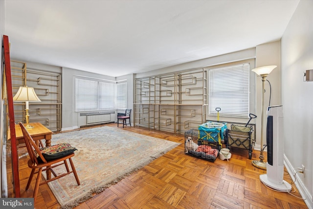 80 W Baltimore Ave Unit C507, Lansdowne, PA 19050 - sitting room featuring radiator and baseboards