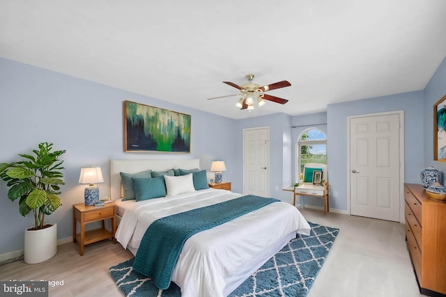 111 Fox Hill Rd, Front Royal, VA 22630 - bedroom with baseboards and a ceiling fan