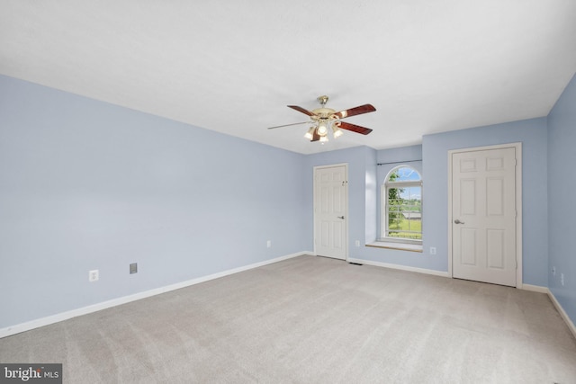 111 Fox Hill Rd, Front Royal, VA 22630 - unfurnished room featuring a ceiling fan, carpet floors, and baseboards