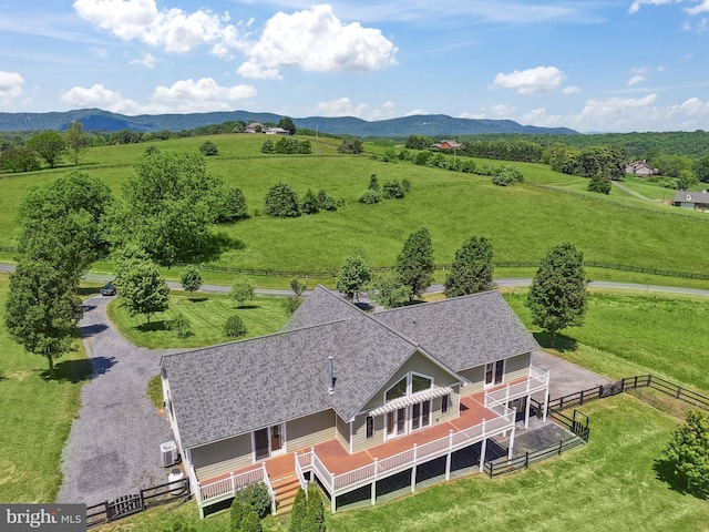 111 Fox Hill Rd, Front Royal, VA 22630 - aerial view of sparsely populated area with mountains
