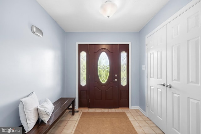 111 Fox Hill Rd, Front Royal, VA 22630 - foyer entrance with light tile patterned floors and baseboards