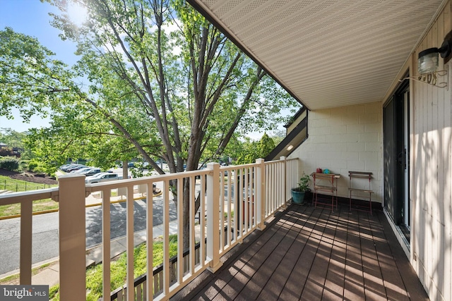 view of balcony