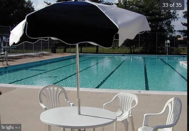 view of pool