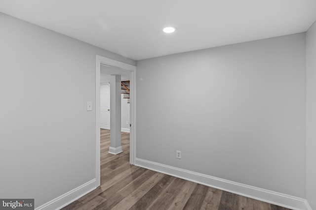 310 18th Ave, Baltimore, MD 21225 - unfurnished room featuring wood finished floors, baseboards, and recessed lighting